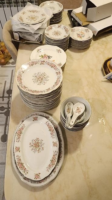 Nahar dəsti, rəng - Ağ, Farfor — 1