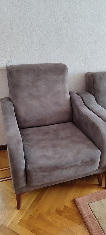 mebel desdi: Qonaq otağı dəsti - Material: ağac teksturalı MDF/LDSP kombinasiya — 7