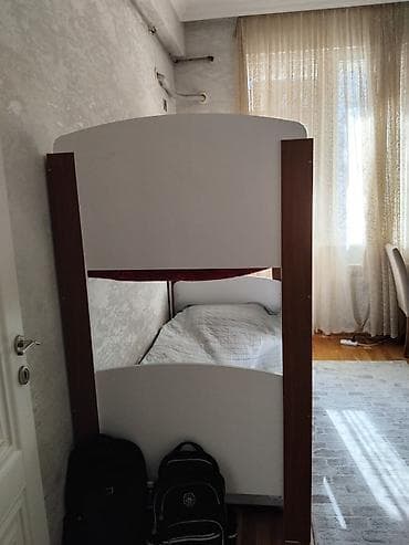 tekli carpayi: İki mərtəbəli uşaq/yataq otağı çarpayısı - Material: MDF/LDSP — 8