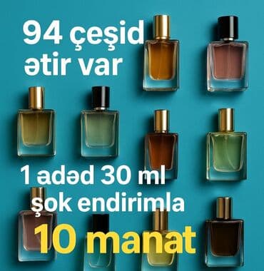 94 çeşit ətir var: 1.	Alfred Dunhill Desire 2.	Amo Amor Cacharel
