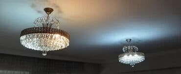 3D panellər: Çılçıraq, 10 və daha çox lampa, Metal — 3