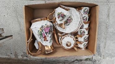 Канцтовары: Чайный набор, цвет - Белый, Фарфор — 1