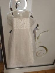 genc qizlar ucun donlar instagram: Uşaq üçün zərif ziyafət/libas donu - Rəng: krem/şampan - Model: tüllü — 2