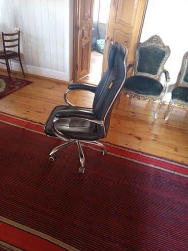 офисная мебель баку: Təkərli, Qolları tənzimlənmir, Süni dəri — 3