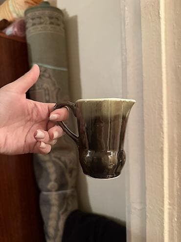 mis caydan: Qəhvə dəsti, rəng - Yaşıl, Keramika — 3