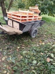 Satılır: Mata blok qoşqusu Təsvir: - İki təkərli, möhkəm metal