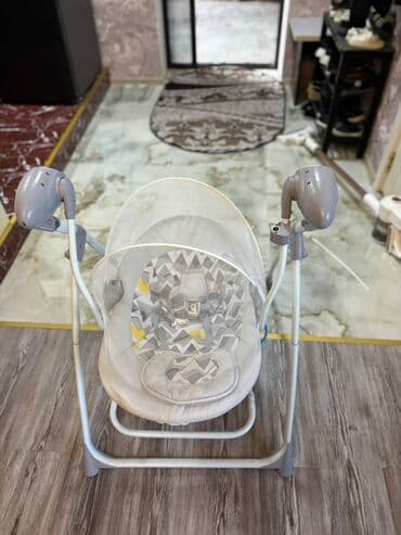 yagis ucun plas: Uşaq yellencesi /swing - Rəng: boz-ağ tonlarda, naxışlı oturacaq - — 3