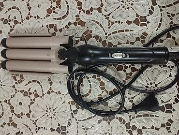 Техника и электроника: Üçlü büzmə saç maşası (wave curler) - 3 borulu dizayn: dərin, vahid — 1