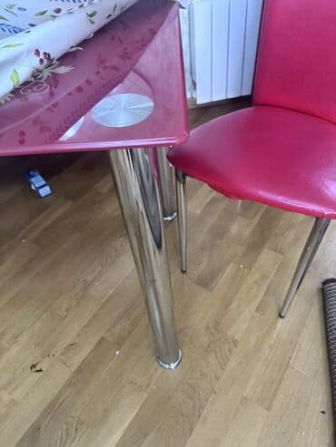 2ci el metbex mebeli: Mətbəx üçün, Açılmayan, Dördbucaq masa, 4 stul — 2