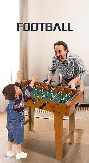 Uşaq futbol stol oyunu – mini stolüstü foosball - Ölçülər: 70 x 36 x
