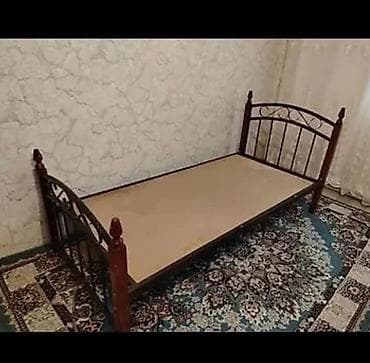 tek matras: Çox möhkəmdir. Metall çərçivəli tək nəfərlik çarpayı. 2 ədəddir. biri — 1
