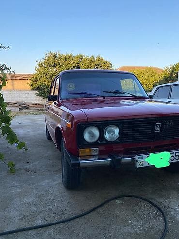 chevrolet arxa stop: VAZ 2106 sedan – qırmızı/maroon rəngdə klassik model - Kuzov: 4 — 5