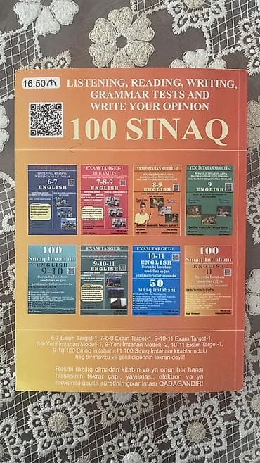 ucuz gitara: Məhsul: “100 Sınaq İmtahanı – English 11” (First edition) Təsvir: - — 2