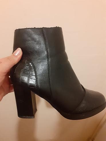 женские сапоги: Qadınlar üçün qış dəsti 1) Uzun palto - Rəng: açıq bej - Material — 3