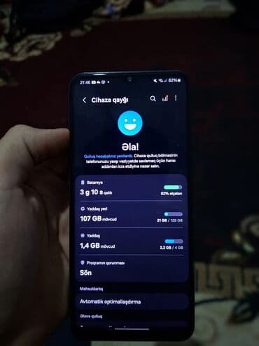 Apple iPhone: Samsung Galaxy A13, 128 GB, rəng - Qara, Düyməli, Barmaq izi, Face ID — 2