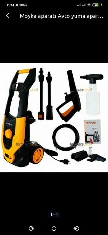 ev üçün moyka: Moyka aparatı yeni keyfiyyətli argenal temiz mis sarğı ilə yeni 1400w — 1