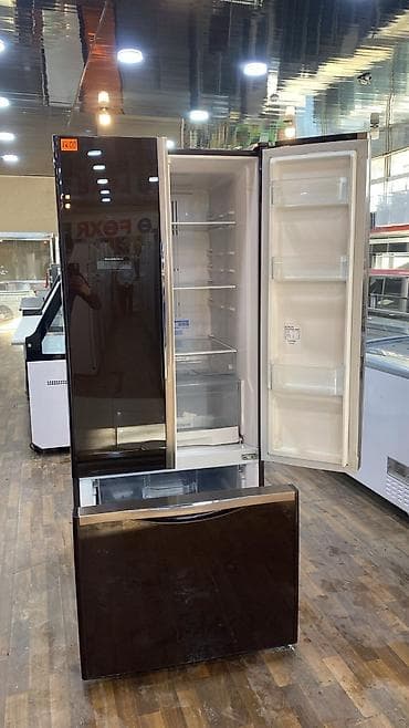 Техника для кухни: 3 двери Hitachi Холодильник Продажа, цвет - Черный — 2