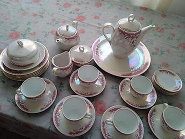 coca cola set serpi: Çay dəsti, Keramika, 6 nəfərlik, Almaniya — 5