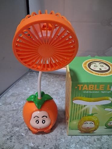 mini projektor: Məhsul: Masaüstü mini ventilyator/LED işıq – meyvə dizaynlı — 1