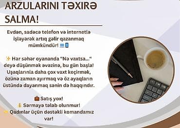 Evdən, sadəcə telefon və internetlə işləyərək əlavə gəlir qazanmaq