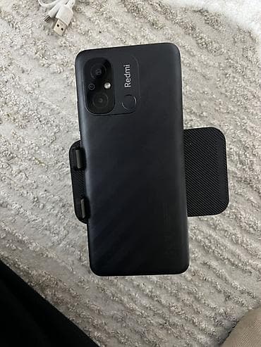 telfonlar yeni: Redmi 12C, 128 GB, rəng - Qara, Barmaq izi — 3