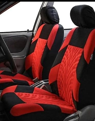 maşın oturacaqlari: Avtomobil oturacaq örtükləri – universal ölçü, qırmızı-qara Məhsul — 1