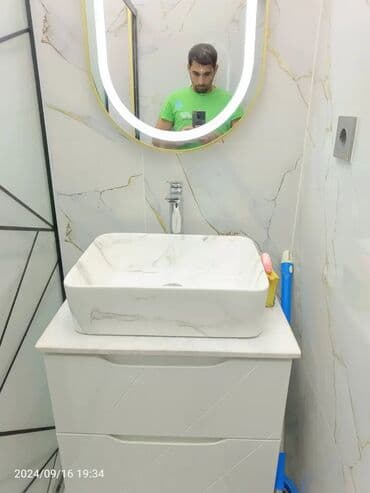 ремонт ванной комнаты и туалета: Salam her kese. Sekiller hamsi oz el iwimdi . Her cur santexnik işləri — 16