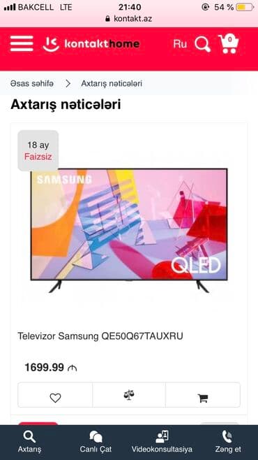 samsung wifi tv 82 ekran: Yeni Televizor Samsung 50" — 3