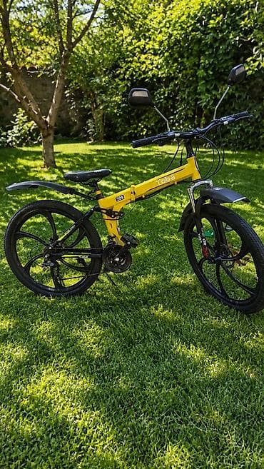mini velosiped: 26lıq Toba. yaxşı vəziyətdə. arxa amortizator cüzi səs edir — 1