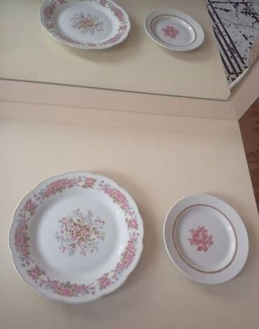 uşaqlar üçün qaşıqlı boşqablar: Nahar dəsti, rəng - Ağ, Farfor, 12 nəfərlik — 1