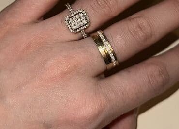 nişan üzükleri: Nişan, Üzük, Sarı qızıl, 585 Əyar — 2