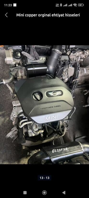 mini mator: Mini Cooper avtomobilləri üçün nəzərdə tutulmuş mühərrik. Turbo — 1