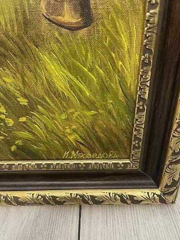 nikel boru: Rəsm əsəri – “At” mövzulu yağlı boya tablo - Texnika: yağlı boya — 2