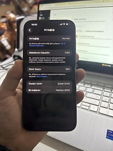 mac pro: IPhone 15 Pro Max, 256 GB, Natural Titanium, Simsiz şarj, Face ID — 8
