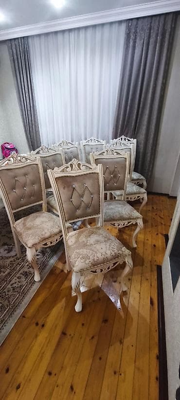 Qonaq otağı üçün, İşlənmiş, Qatlanmayan, Stul