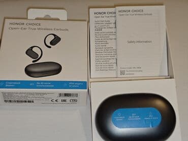 Yeni Simsiz (Bluetooth) Qulaqcıqlar, Honor, rəng - Qara