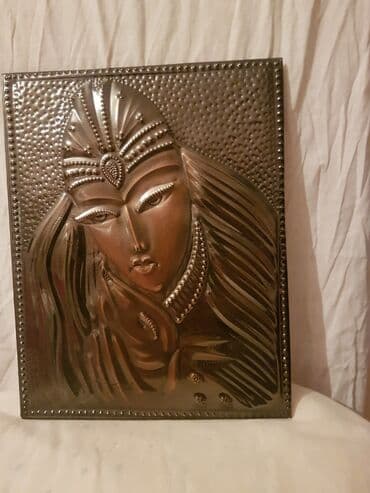 idmana aid sekiller çəkmək: Çekanka - suvenir. (Девушка с джейраном). Təzə. Ölçüsü - 28 x 21 sm — 5