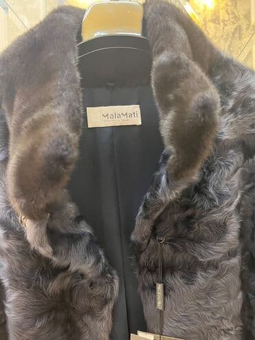шуба норковая новая: Yeni karakul şuba. İtaliya brendidir. MalaMati. Tünd göy rəngdir — 5