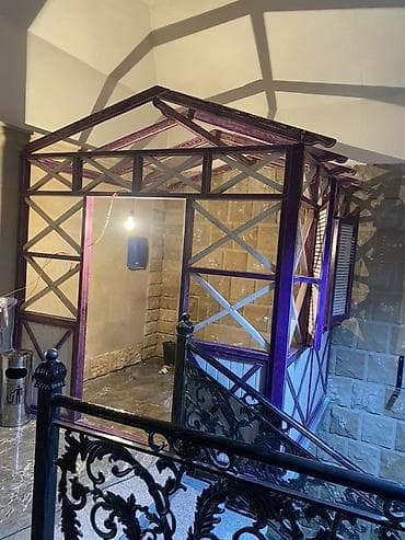 Bağ, çöl oturacaqları: Açıq hava məkanları üçün dekorativ taxta pergola/pavilyon — 6