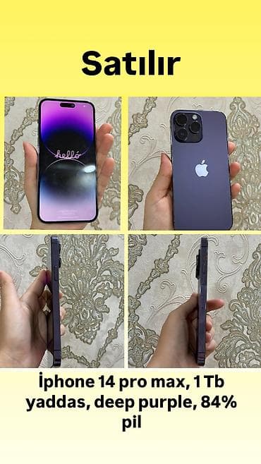 IPhone 14 Pro Max, 1 TB, Deep Purple