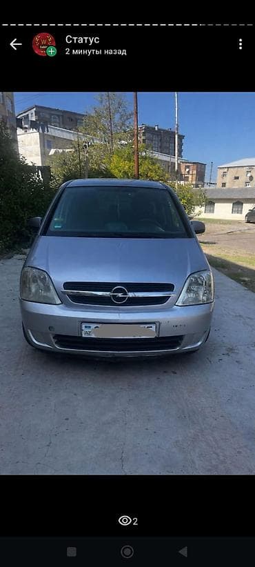 fort az: Opel Meriva, gümüşü rəng, kompakt miniven. Texniki və komplektasiya — 3