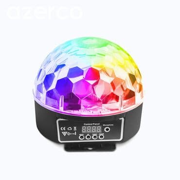 led лампы для маникюра: Lazer işiq Çoxrəngli işıqlandırma effektləri yaradan, qara rəngdə — 1