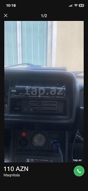 Məhsul: Avtomobil maqnitofonu (Pioneer) Təsvir: - 1-DIN ölçülü ön