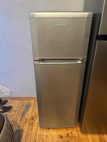 nomre satilir: İşlənmiş 2 qapılı Beko Soyuducu Satılır, rəng - Boz — 1