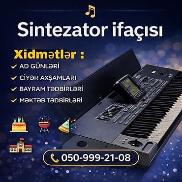 Reklam, çap: Sintezator ifaçısı – tədbirlər üçün canlı musiqi Təklif olunan — 1