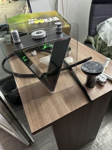 Qəlyan Müasir dizaynlı kvadrat akril nargilə seti (isdedilmiyib)