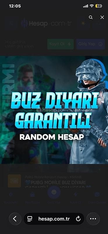 PUBG Mobile – Random Hesab Paketləri Məhsul: Oyun içi “random hesab”