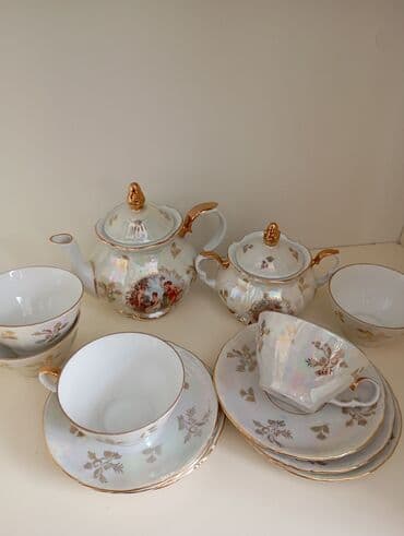 yuxuda qab qaşıq yumaq: Çay dəsti, Madonna, 6 nəfərlik, Çexiya — 1