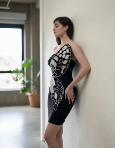 toy ucun paltar modelleri: Eve is gotururem. Muncuq işi- visifkaci, düz tikis bacarığı, və bir — 1