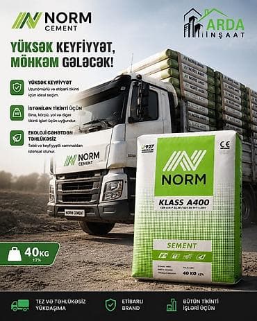 norm: Norm Sement, M-400, A-klass, Pulsuz çatdırılma, Ödənişli çatdırılma — 1